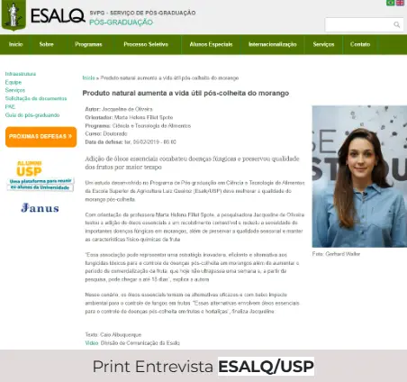Print Entrevista ESALQ/USP