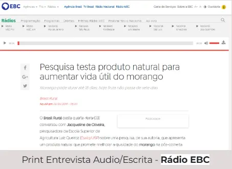 Print Entrevista Áudio/Escrita - Rádio EBC